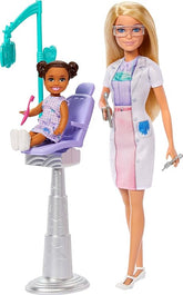 Barbie Dentist Doll With Blonde Fashion Doll, 1 Kid Doll, Medical Doctor Furniture & Accessories For Kids Ages 3+